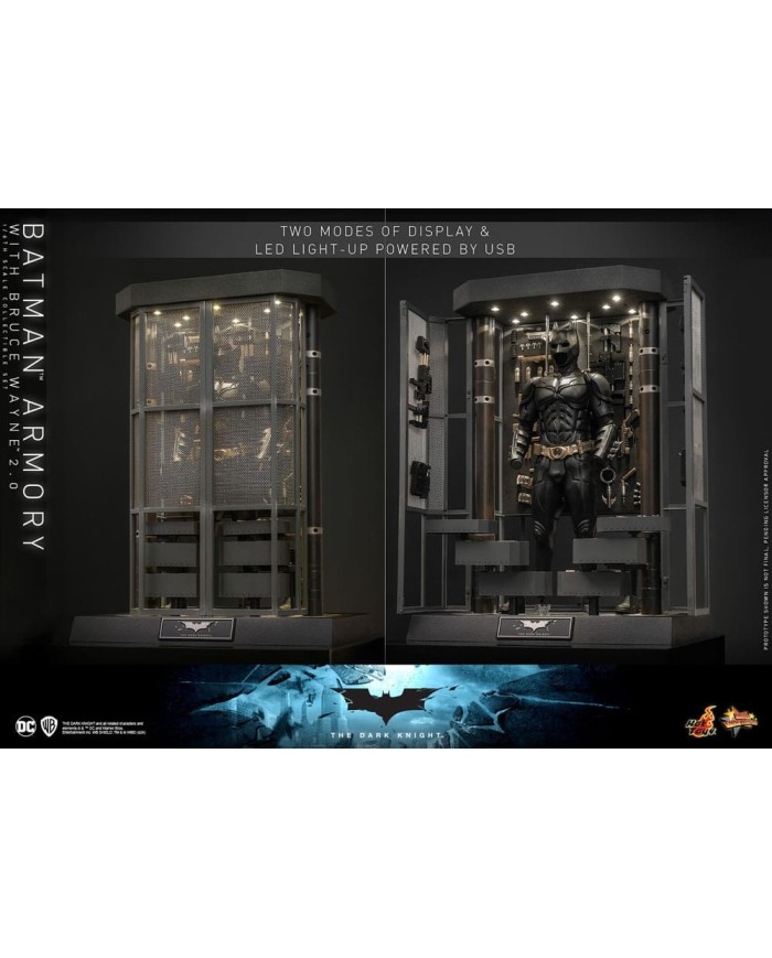 Batman Armory with Bruce Wayne (2.0) El caballero oscuro Figuras y Diorama Movie Masterpiece 1/6