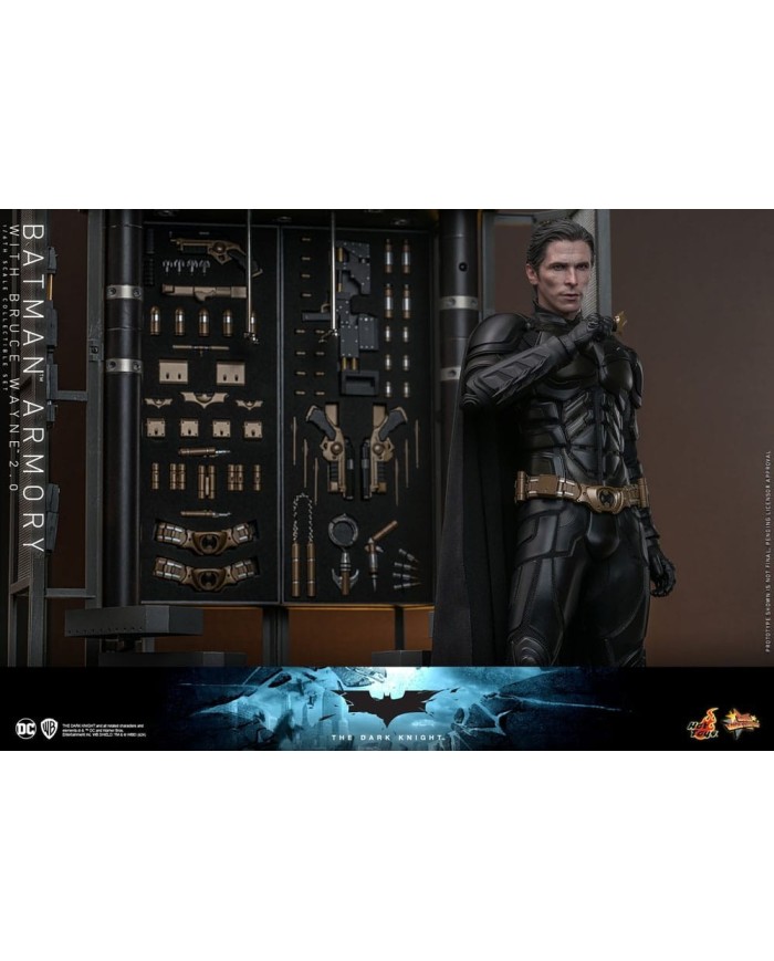 Batman Armory with Bruce Wayne (2.0) El caballero oscuro Figuras y Diorama Movie Masterpiece 1/6