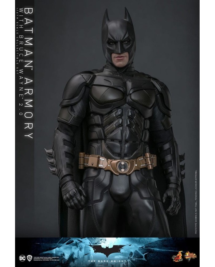 Batman Armory with Bruce Wayne (2.0) El caballero oscuro Figuras y Diorama Movie Masterpiece 1/6