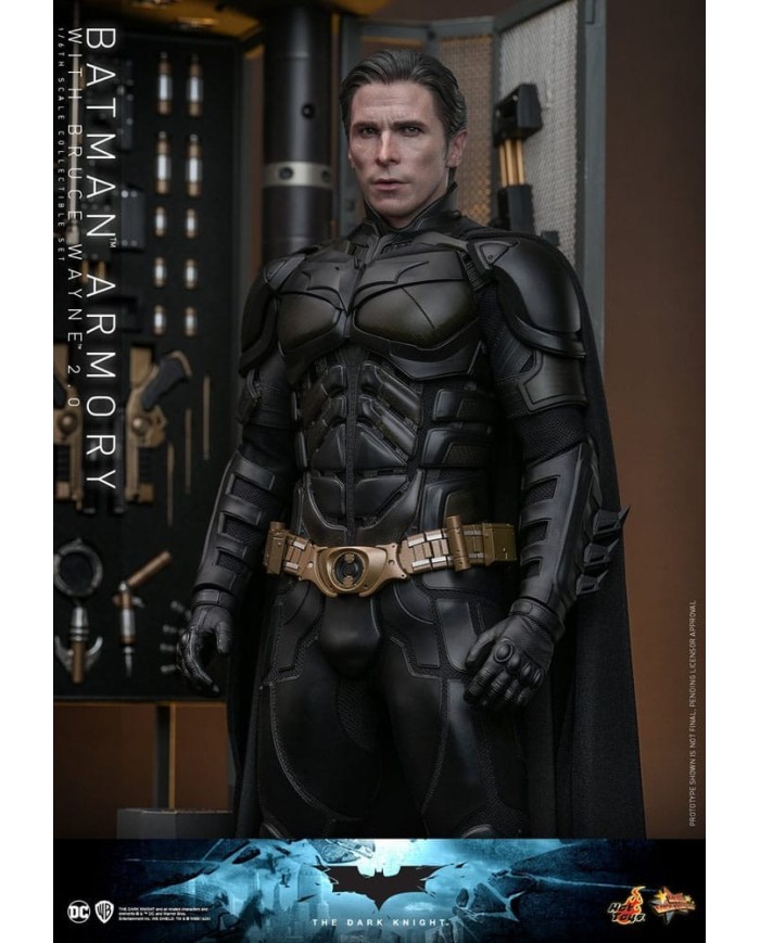 Batman Armory with Bruce Wayne (2.0) El caballero oscuro Figuras y Diorama Movie Masterpiece 1/6