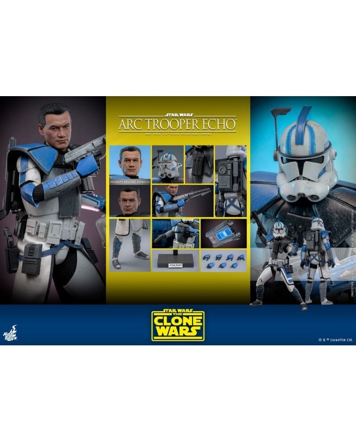 Arc Trooper Echo Star Wars:: The Clone Wars Figura 1/6