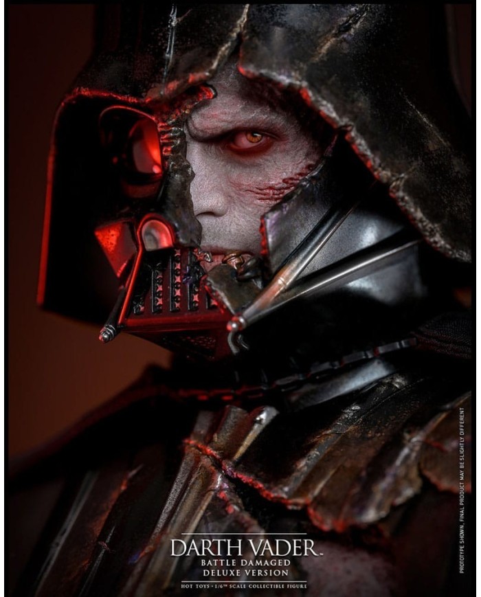 Darth Vader (Battle Damaged) Deluxe Version Star Wars Figura 1/6
