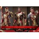 Iron Man Mark XLII (2.0) Deluxe Iron Man 3 Figura Movie Masterpiece Diecast 1/6