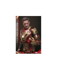 Iron Man Mark XLII (2.0) Deluxe Iron Man 3 Figura Movie Masterpiece Diecast 1/6