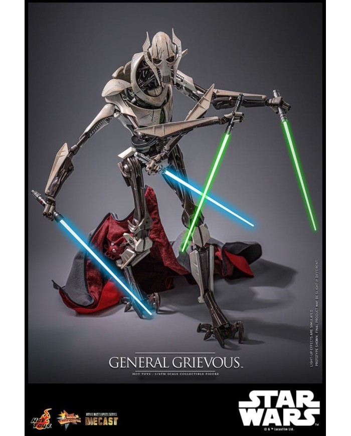 General Grievous Star Wars Figura Movie Masterpiece Diecast 1/6