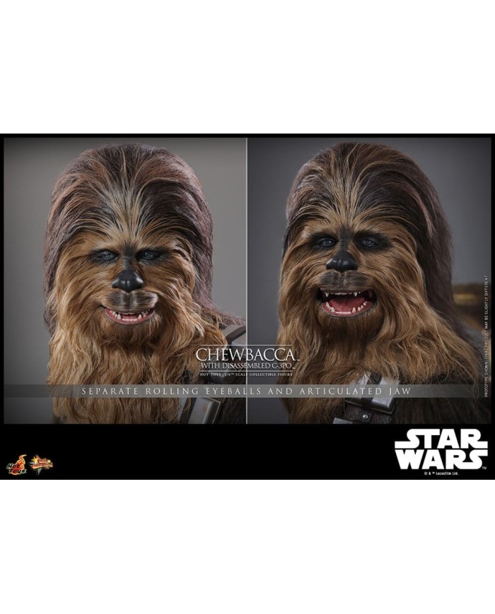 Chewbacca with Disassembled C-3PO - Star Wars Episode V Figura Movie Masterpiece 1/6