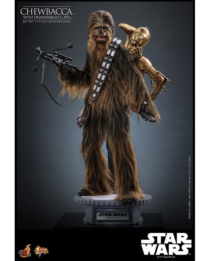 Chewbacca with Disassembled C-3PO - Star Wars Episode V Figura Movie Masterpiece 1/6