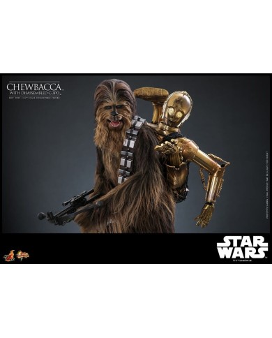 Chewbacca with Disassembled C-3PO - Star Wars Episode V Figura Movie Masterpiece 1/6