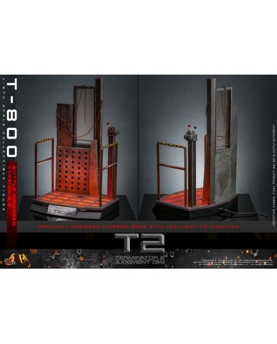 T-800 Battle Damaged Version 2.0 - Terminator 2 Figura 1/6 Movie Masterpiece