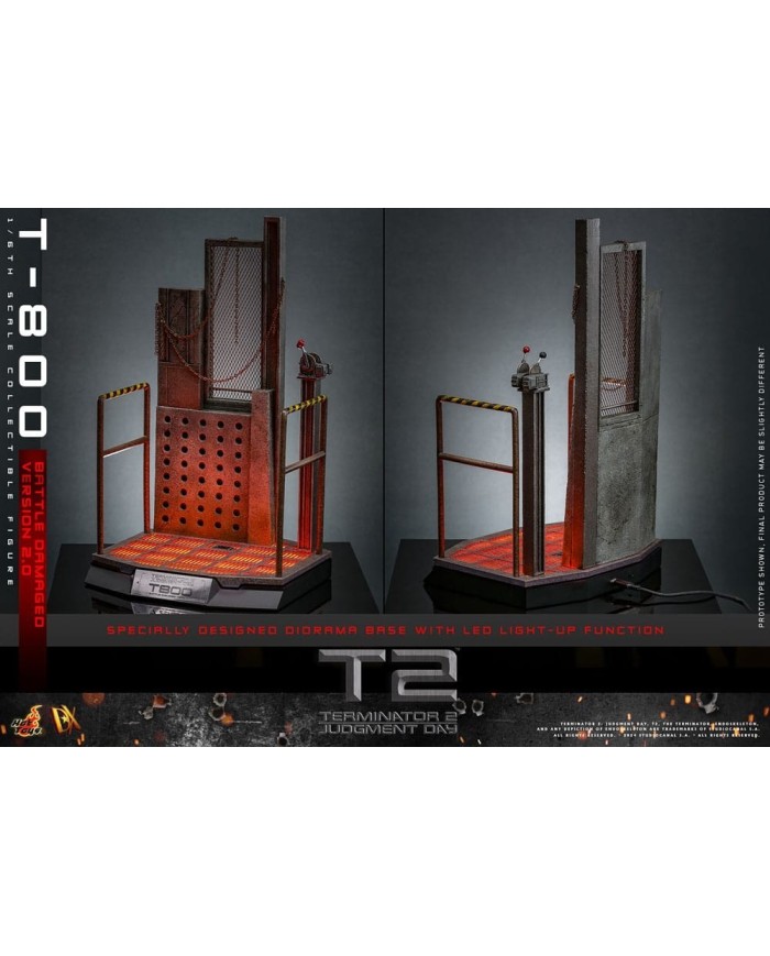 T-800 Battle Damaged Version 2.0 - Terminator 2 Figura 1/6 Movie Masterpiece