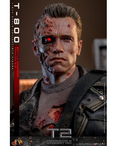 T-800 Battle Damaged Version 2.0 - Terminator 2 Figura 1/6 Movie Masterpiece