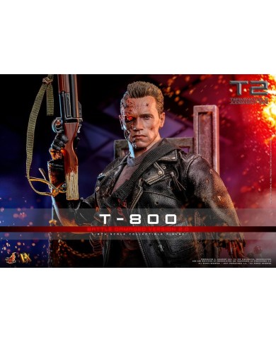 T-800 Battle Damaged Version 2.0 - Terminator 2 Figura 1/6 Movie Masterpiece