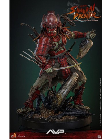 Akaoni Samurai Predator Alien vs. Predator Figura Artist Collection 1/6