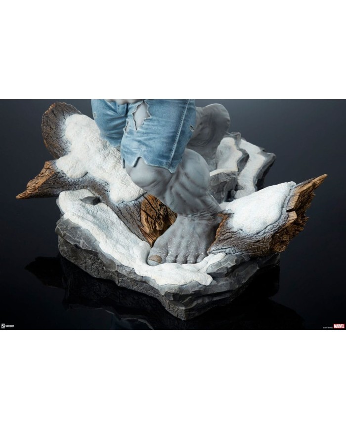 Grey Hulk vs Wolverine Marvel Estatua