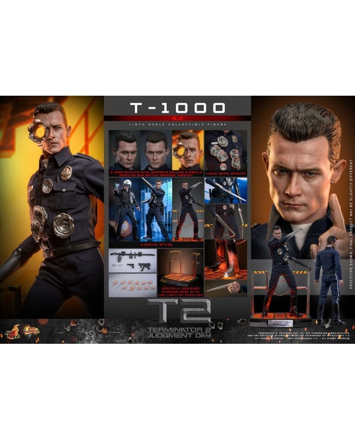 T-1000 (2.0) Terminator 2 Figura 1/6 Movie Masterpiece