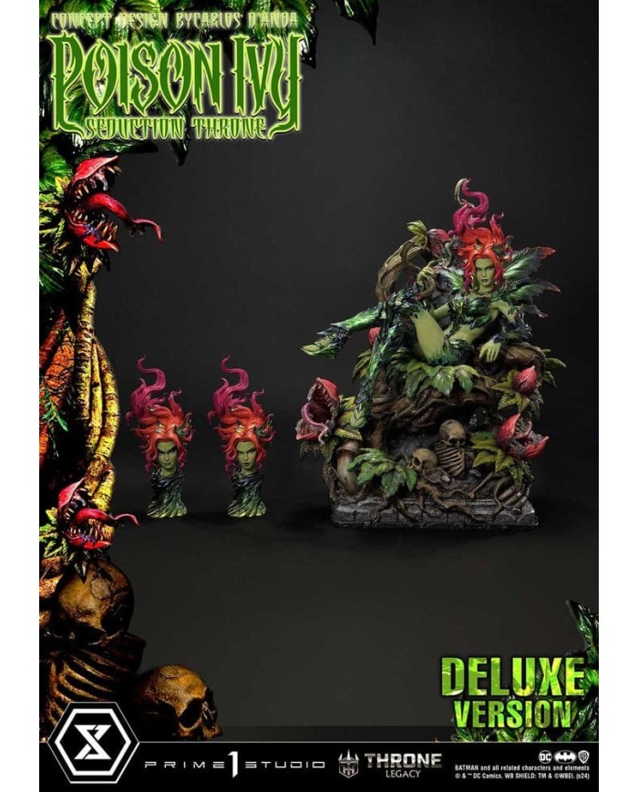 Throne Legacy Collection Batman Poison Ivy Seduction Throne Deluxe Bonus Version DC Comics Estatua 1/4