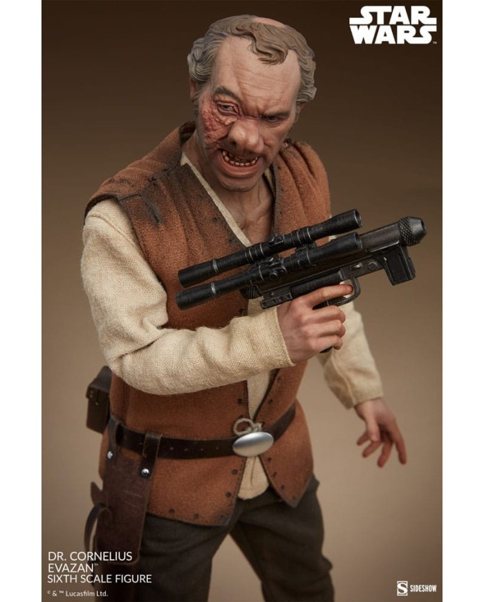 Doctor Cornelius Evazan Star Wars Episode IV Figura Scum & Villainy 1/6
