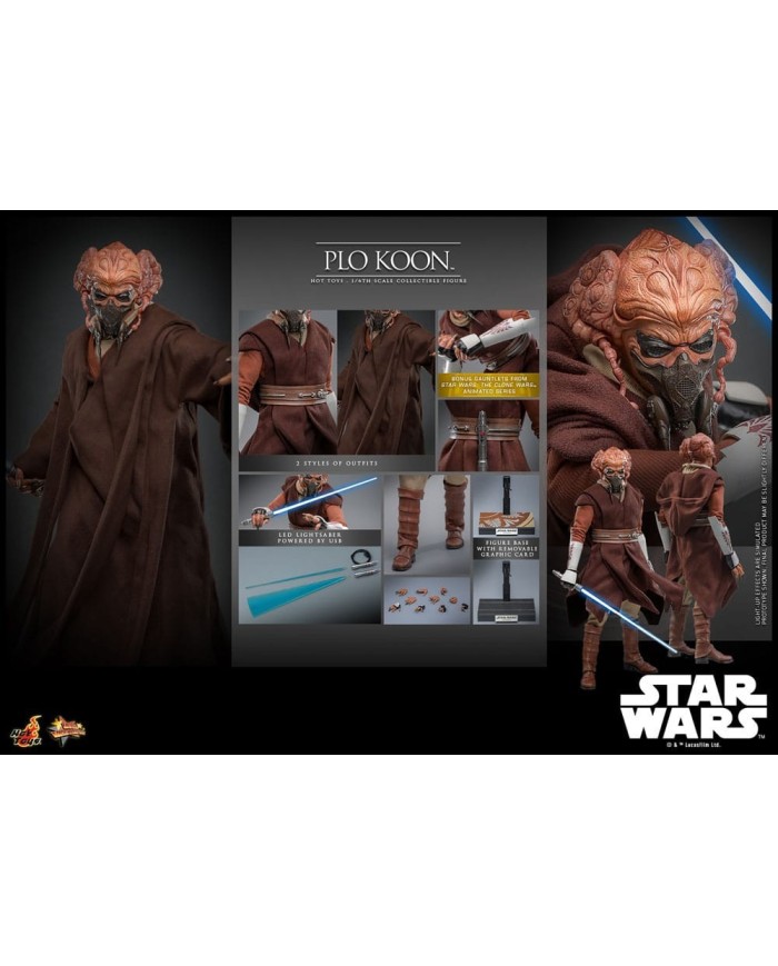 Plo Koon Star Wars Figura Movie Masterpiece 1/6