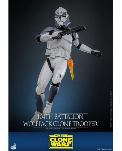 Battalion Wolfpack Clone Trooper - Star Wars The Clone Wars Figura 1/6 104th