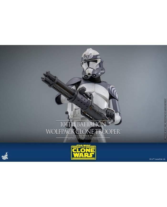 104th Battalion Wolfpack Clone Trooper Deluxe Version - Star Wars The Clone Wars Figura 1/6