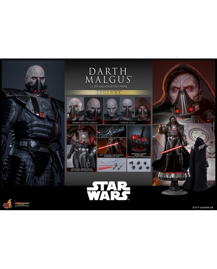 Darth Malgus - Star Wars Legends Figura Videogame Masterpiece 1/6