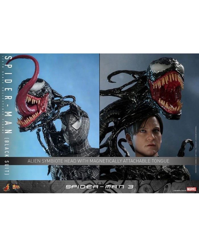 Spider-Man (Black Suit) - Spider-Man 3 Figura Movie Masterpiece 1/6