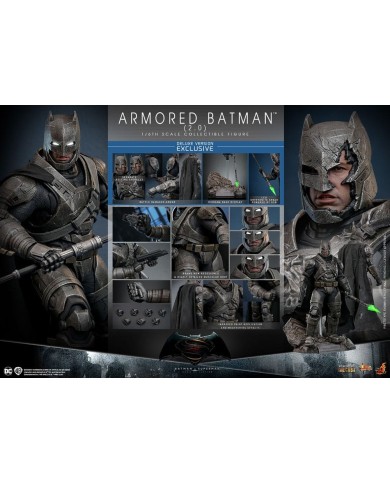 Armored Batman 2.0 (Deluxe Version) Batman v Superman: El amanecer de la justicia Figura Movie Masterpiece 1/6