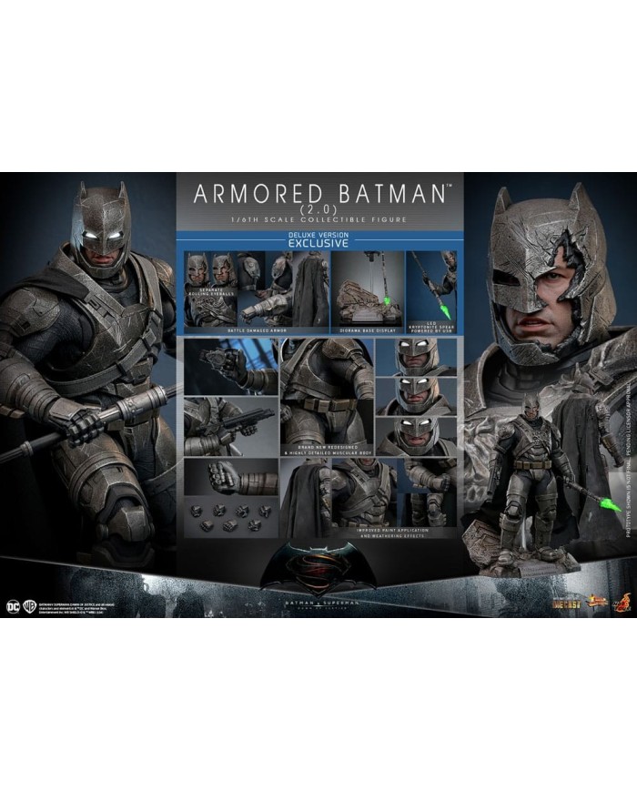 Armored Batman 2.0 (Deluxe Version) Batman v Superman: El amanecer de la justicia Figura Movie Masterpiece 1/6