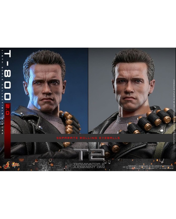 T-800 Battle 2.0 Terminator 2 Figura 1/6 Movie Masterpiece