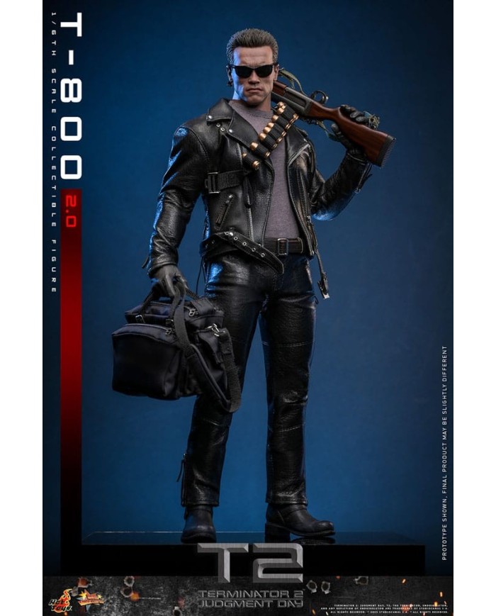T-800 Battle 2.0 Terminator 2 Figura 1/6 Movie Masterpiece