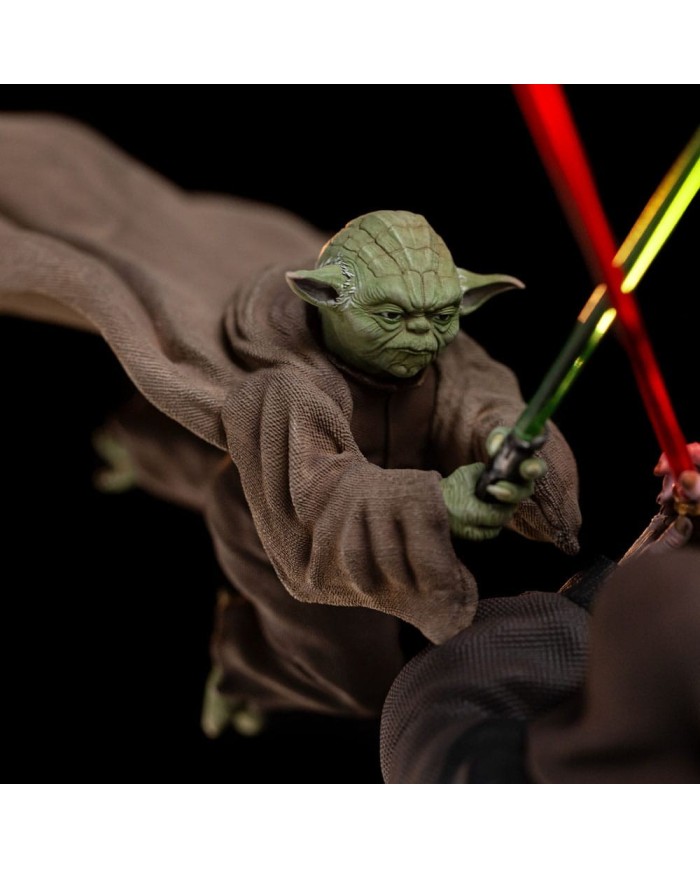 Yoda vs Emperor Palpatine (CCXP Exclusive 2024) Star Wars Estatua 1/10 Deluxe Art Scale