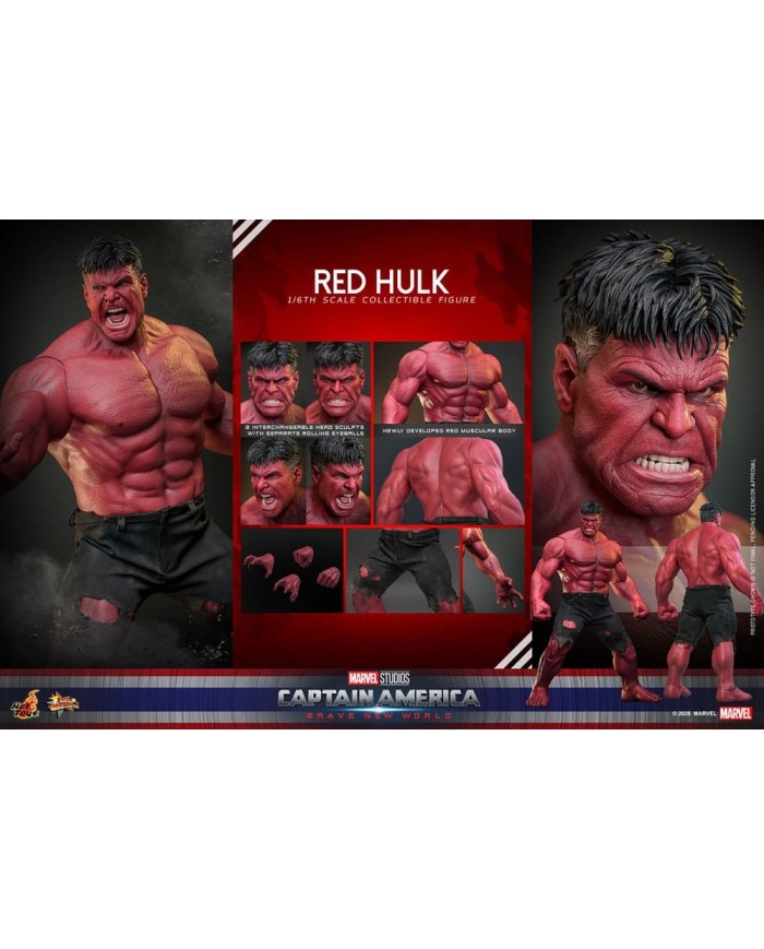 Red Hulk Captain America: Brave New World Figura Movie Masterpiece 1/6