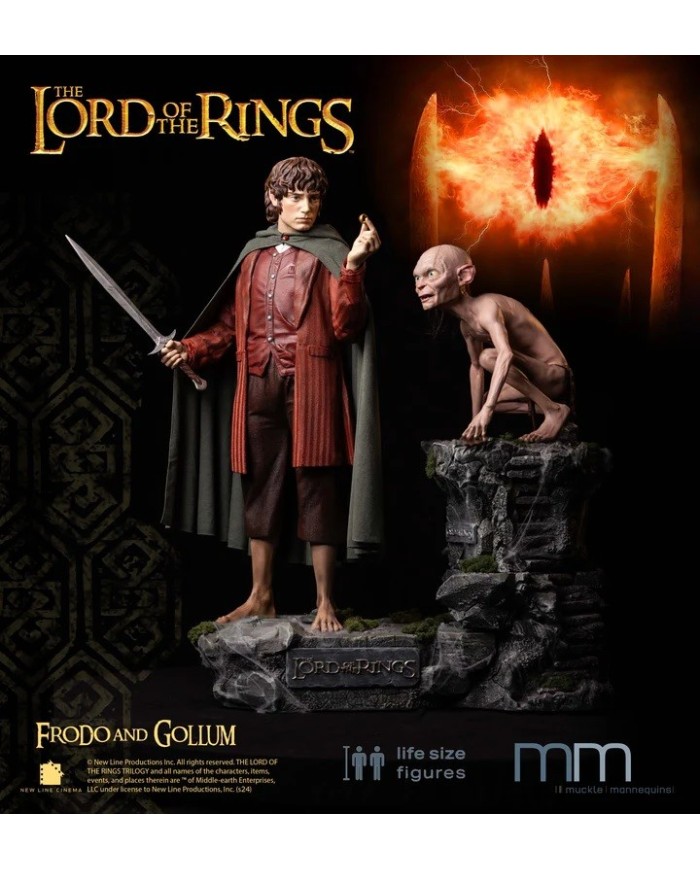 Frodo + Gollum + Base life-size figure Muckle Mannequins