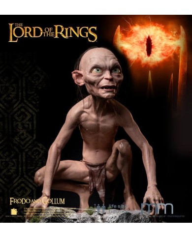 Frodo + Gollum + Base life-size figure Muckle Mannequins