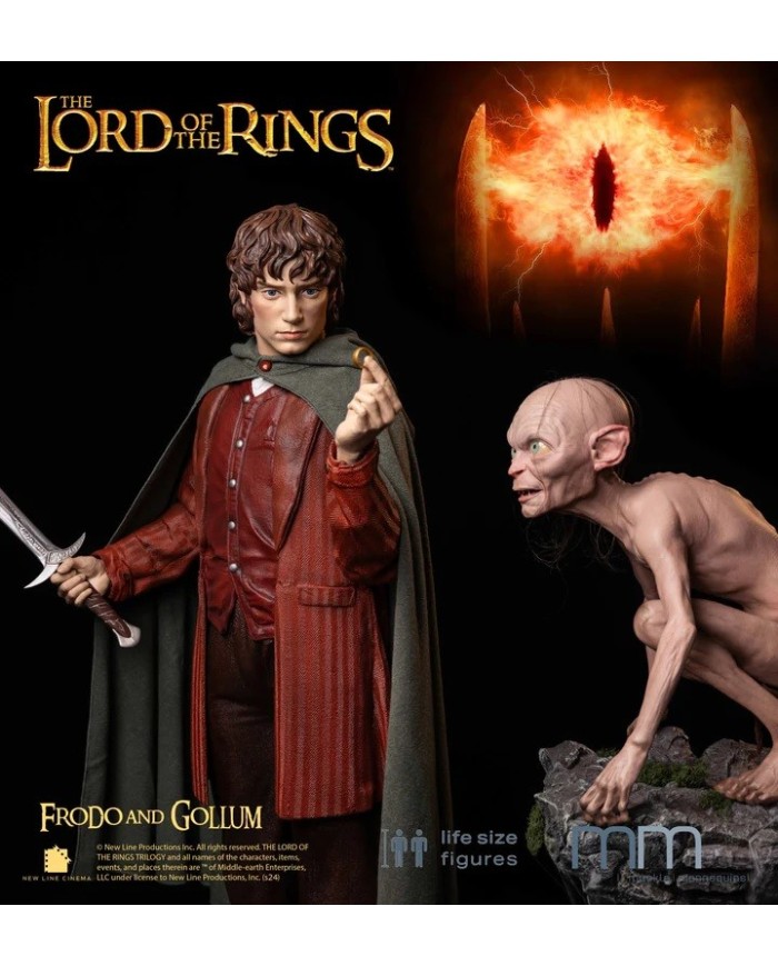 Frodo + Gollum + Base life-size figure Muckle Mannequins