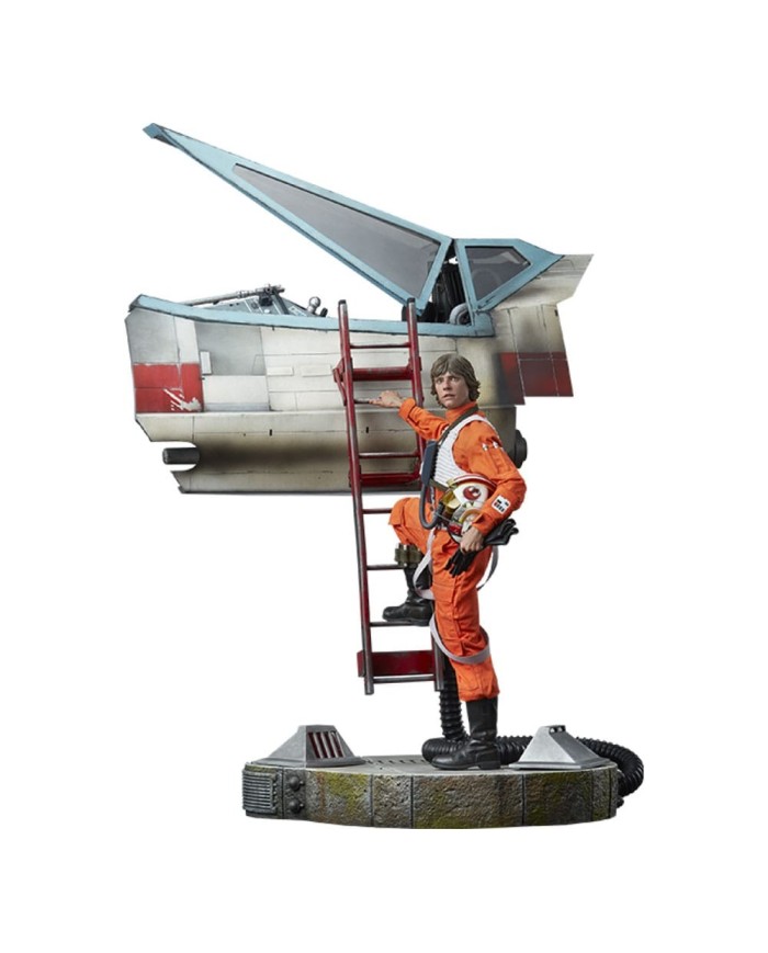 Luke Skywalker & X-Wing: Red Five, Standing By Star Wars Estatua Premium Format