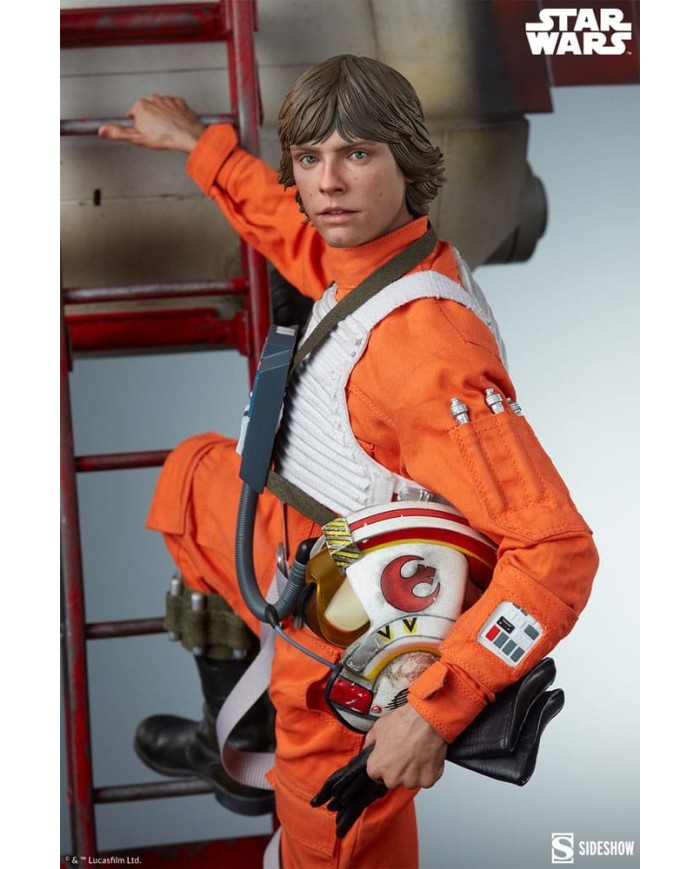 Luke Skywalker & X-Wing: Red Five, Standing By Star Wars Estatua Premium Format