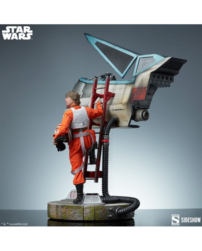 Luke Skywalker & X-Wing: Red Five, Standing By Star Wars Estatua Premium Format