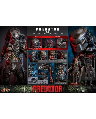 Predator (2.0) Deluxe Version  Depredador Figura Movie Masterpiece 1/6