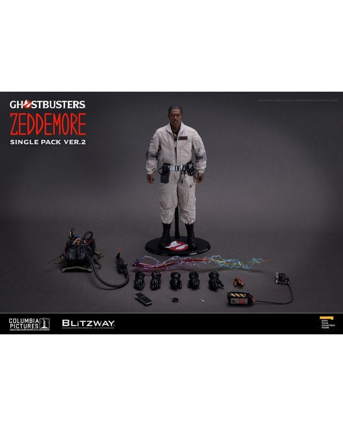 Winston Zeddemore Ver. 2 Los Cazafantasmas Figura Premium UMS 1/6