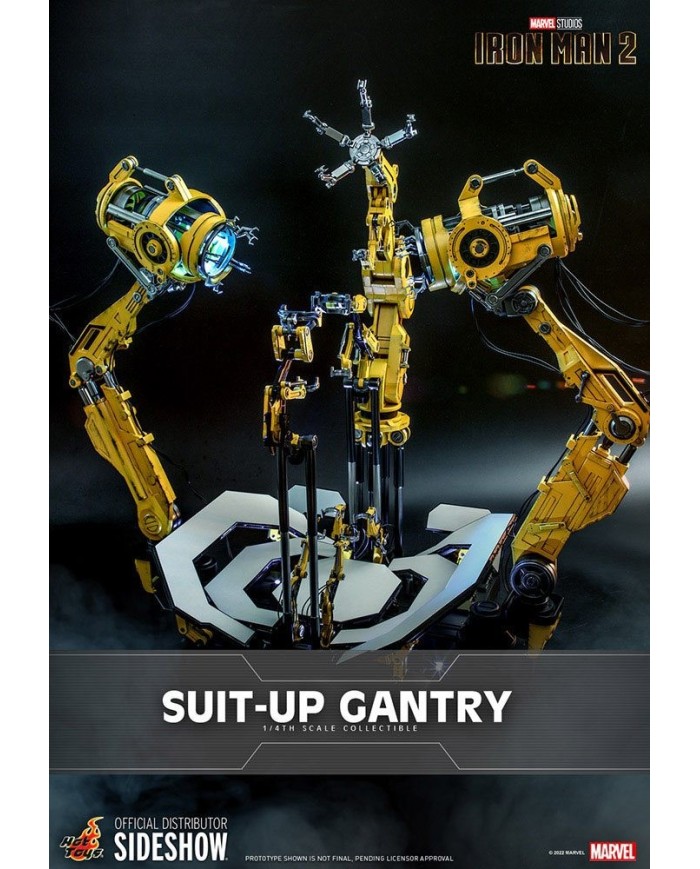 Set Accesorios Accessories Collection Series Iron Man Suit-Up Gantry 1/4 escala