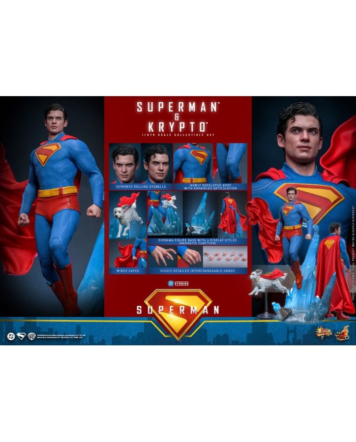 Superman & Krypto Superman 2025 Figura Movie Masterpiece 1/6