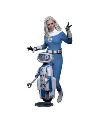 Invisible Woman & H.E.R.B.I.E. Los Cuatro Fantásticos: primeros pasos Pack de 2 Figuras Movie Masterpiece 1/6