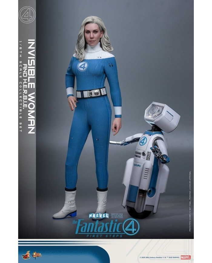 Invisible Woman & H.E.R.B.I.E. Los Cuatro Fantásticos: primeros pasos Pack de 2 Figuras Movie Masterpiece 1/6