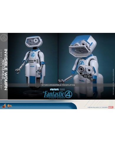 Invisible Woman & H.E.R.B.I.E. Los Cuatro Fantásticos: primeros pasos Pack de 2 Figuras Movie Masterpiece 1/6