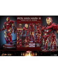 Iron Man Mark III (Armor Suit Up Version) Iron Man Figura Movie Masterpiece Diecast 1/6