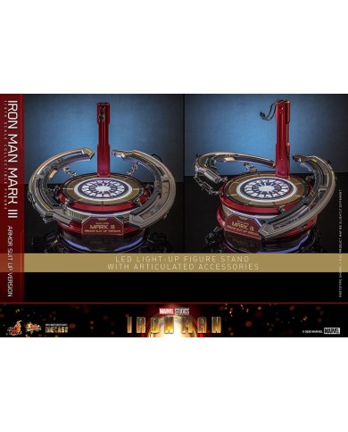 Iron Man Mark III (Armor Suit Up Version) Iron Man Figura Movie Masterpiece Diecast 1/6