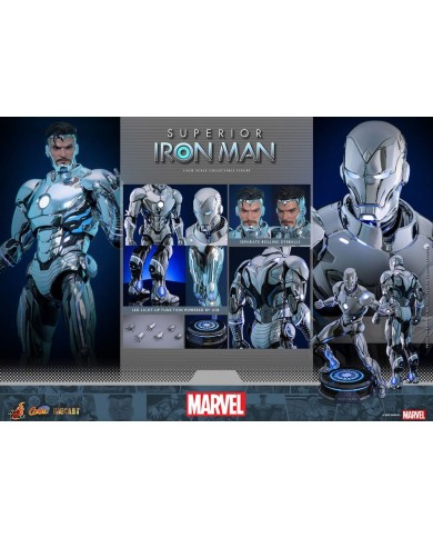 Superior Iron Man Marvel Figura Diecast Comic Masterpiece 1/6