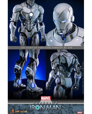 Superior Iron Man Marvel Figura Diecast Comic Masterpiece 1/6