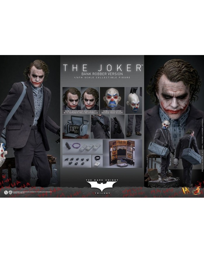 The Joker (Bank Robber Version) El Caballero oscuro Figura DX 1/6